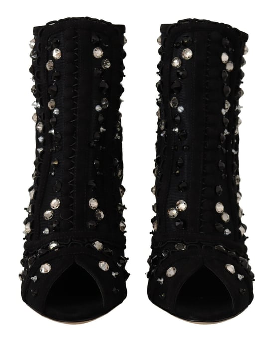 Verzierte Peeptoe-Ankle Boots - Image 2