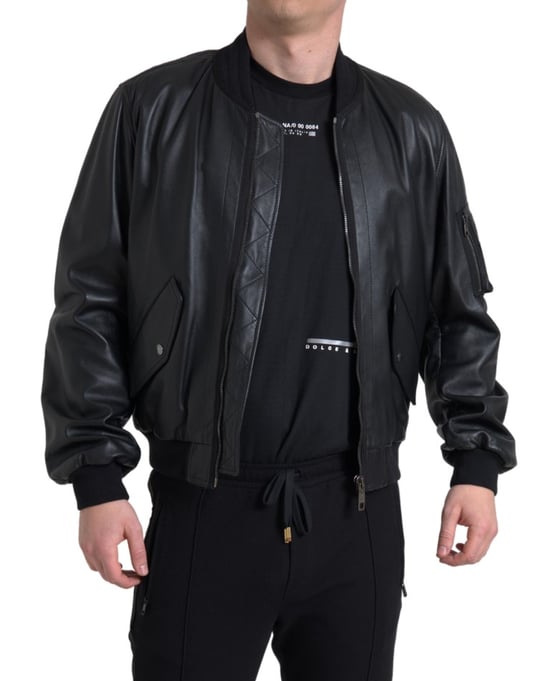Leder Bomberjacke im klassischen Stil - Image 4