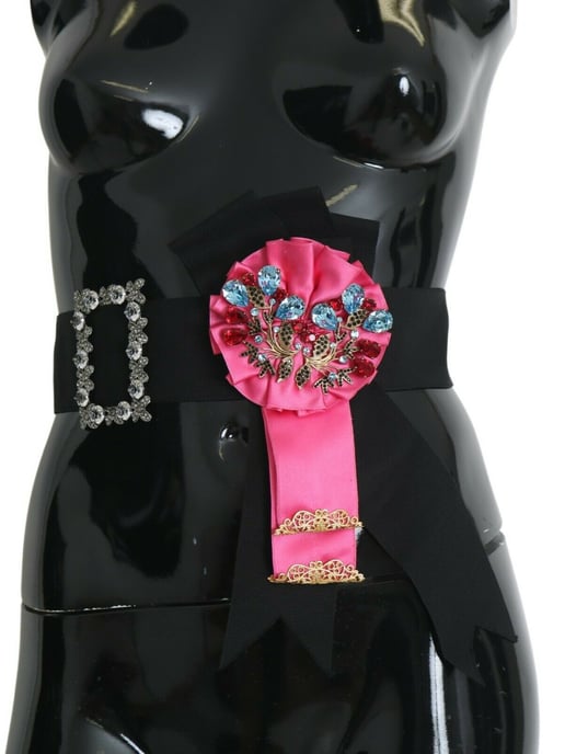 Dolce Gabbana Kristallverziertes Schleifenarmband - Image 1