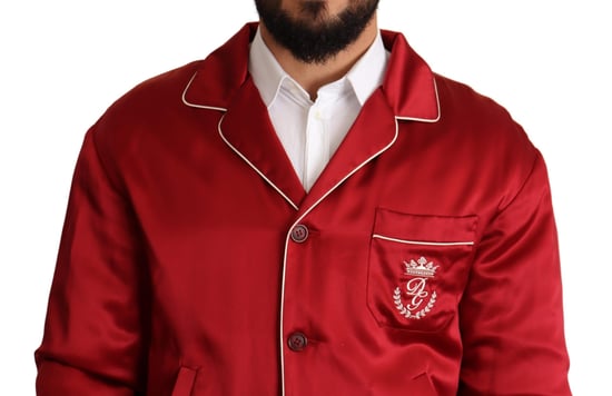 Rote Satin Bomberjacke Jkt2914 - Image 4