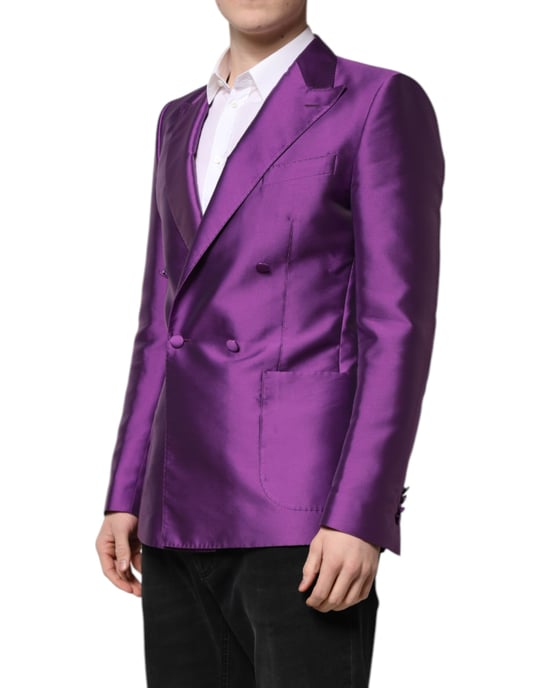 Doppelt gefütterter Seidenblazer - Image 3