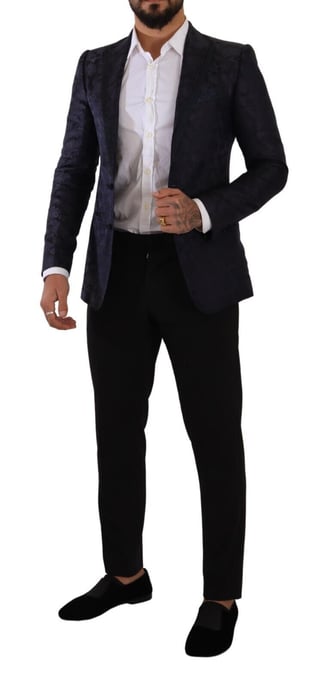 Blumenbrokat-Sakko Slim Fit - Image 4