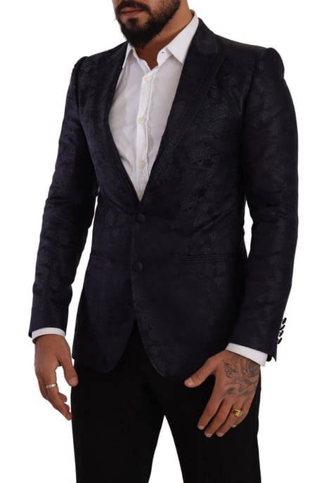 Blumenbrokat-Sakko Slim Fit - Image 6