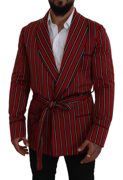 Gestreifter Schalkragen-Blazer - Image 5