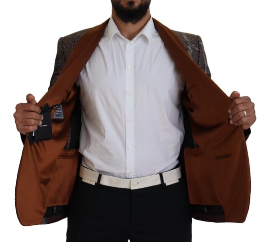 Affenmuster Blazer Braun - Image 6