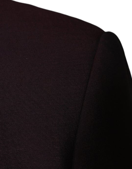 Burgunderfarbener Slim Fit Blazer - Image 6
