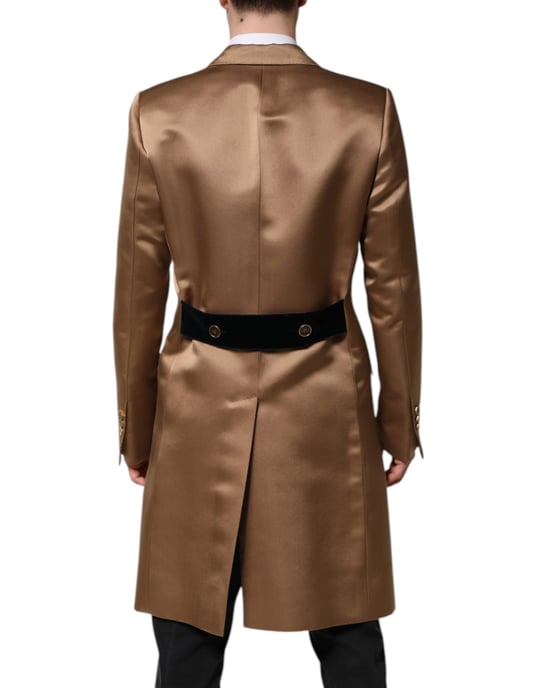 Satin Übermantel mit Schalkragen - Image 4