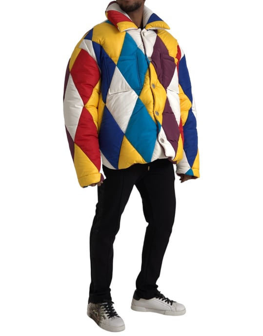 Harlequin Puffermantel Mehrfarbig - Image 2