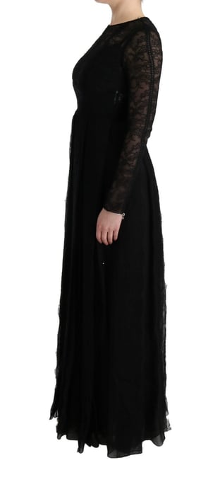 Spitzen-Maxikleid mit langen Ärmeln A-Linie - Image 2