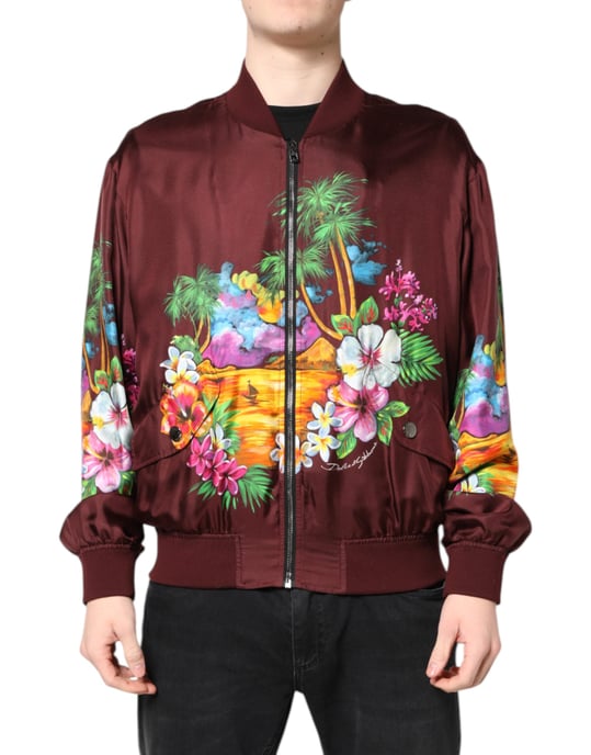 Tropenmotiv-Seidenjacke - Image 2