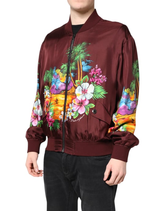 Tropenmotiv-Seidenjacke - Image 3