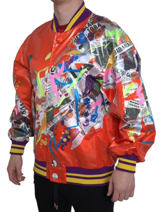 Bedruckte Satin-Bomberjacke - Image 2