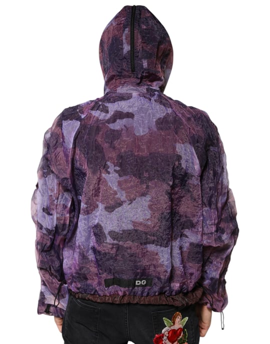 Gedruckte Shell-Jacke lila Camouflage - Image 4