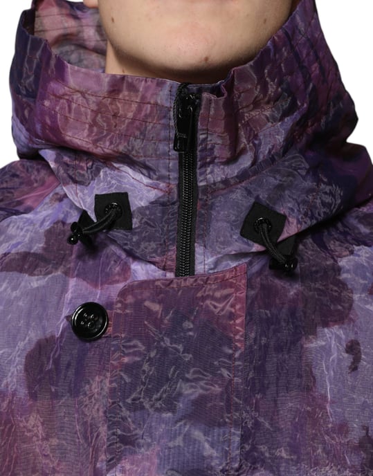Gedruckte Shell-Jacke lila Camouflage - Image 5