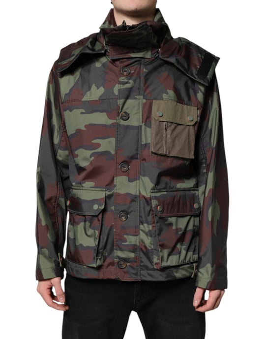 Tarnfarbenes Button-Up-Jacke - Image 1