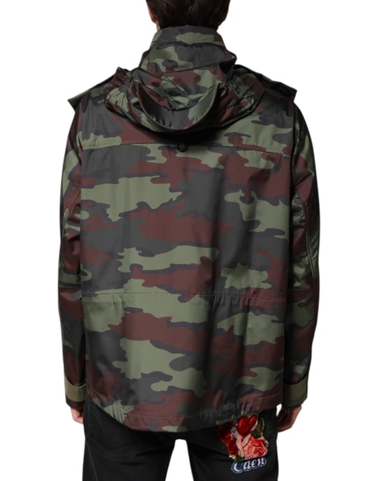 Tarnfarbenes Button-Up-Jacke - Image 4