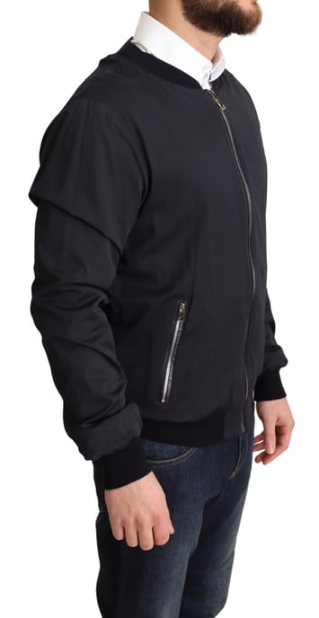 Schwarze Bomberjacke im klassischen Stil - Image 2