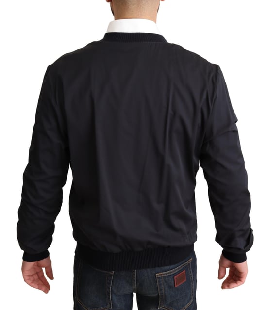 Schwarze Bomberjacke im klassischen Stil - Image 3