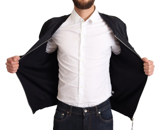 Schwarze Bomberjacke im klassischen Stil - Image 5