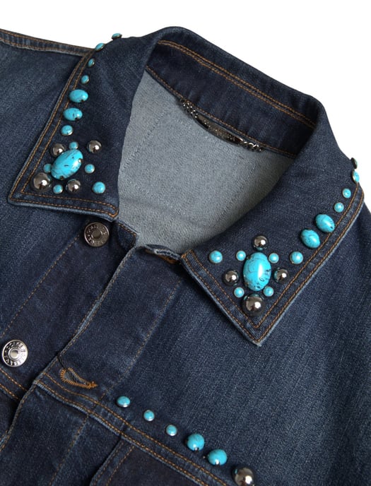 Verzierte Jeansjacke - Image 3