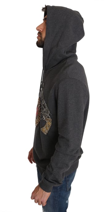 Verzierte Baumwoll-Hoodie Guns And Heart - Image 5