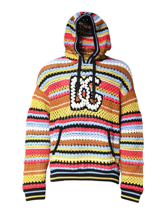 Gehäkelter Strick-Hoodie - Image 1