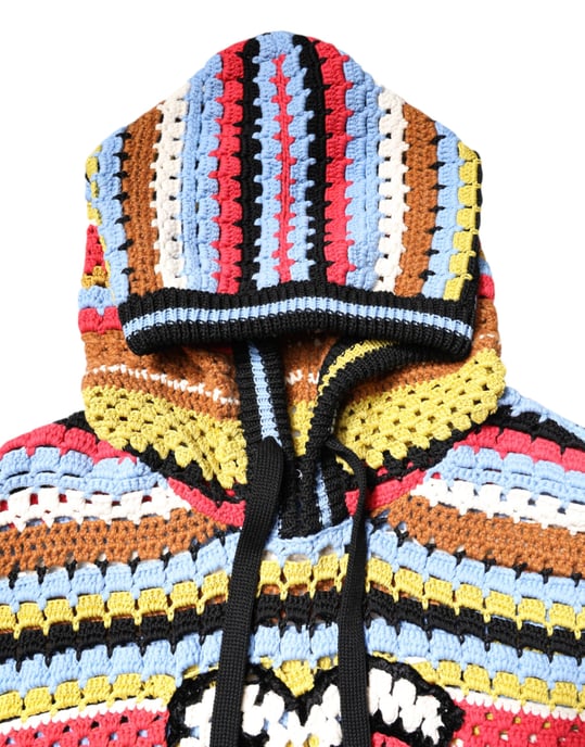 Gehäkelter Strick-Hoodie - Image 5