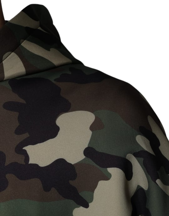 Camo-Print Kapuzenpullover Tsh87084 - Image 6