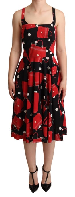 Punkte-Handtaschen-Druckkleid - Image 1