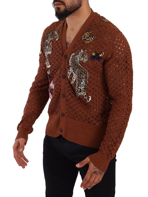 Strick-Cardigan Leopard Schmetterling - Image 2