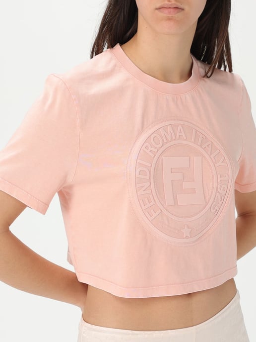 Kurz geschnittenes T-Shirt mit gesticktem Logo - Image 4