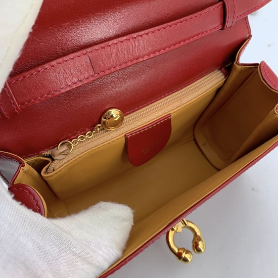 Gucci Vintage Leder-Umhängetasche - Image 4