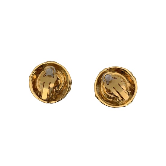 Chanel Vintage Metallohrringe - Image 3