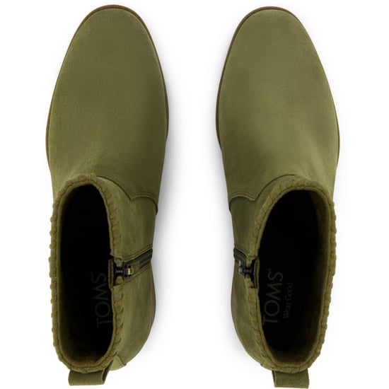 TOMS Delilah Absatz-Suede Damen Khaki Absatz-Stiefeletten - Image 5