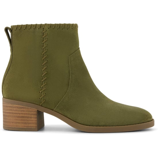 TOMS Delilah Absatz-Suede Damen Khaki Absatz-Stiefeletten - Image 6