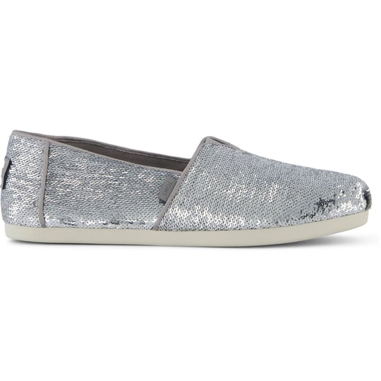 TOMS Alpargata Pailletten Textil Damen Silber Espadrilles - Image 6