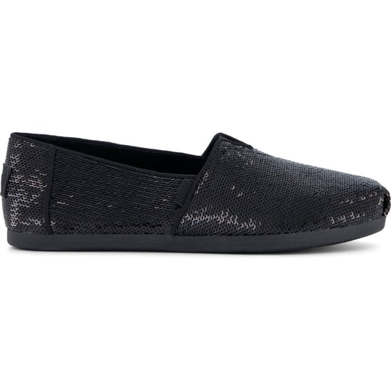 TOMS Alpargata Pailletten Textil Damen Schwarze Espadrilles - Image 6