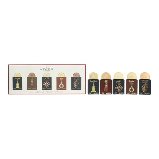 Lattafa Pride Art of Arabia III, Ajwaa, Al Qiam Gold, Masa, Brioche Vanilla Eau de Parfum 5 x 20ml - Image 1