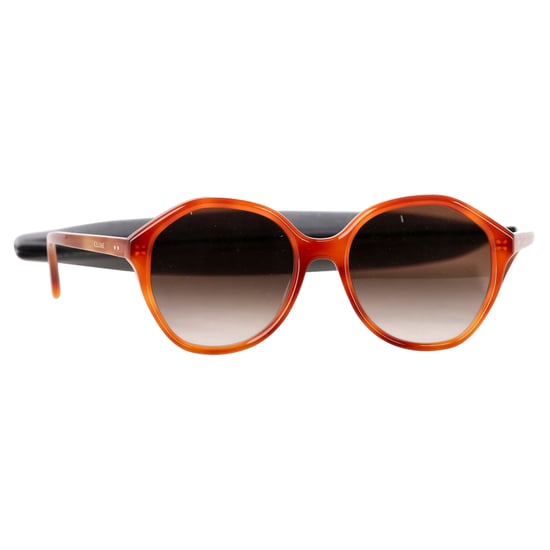 Celine Runde Sonnenbrille aus orangefarbenem Acetat - Image 2