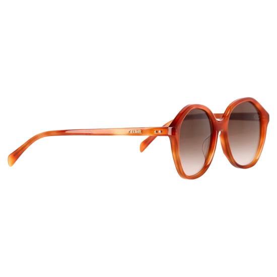 Celine Runde Sonnenbrille aus orangefarbenem Acetat - Image 3
