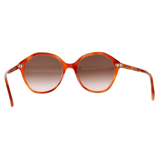 Celine Runde Sonnenbrille aus orangefarbenem Acetat - Image 4