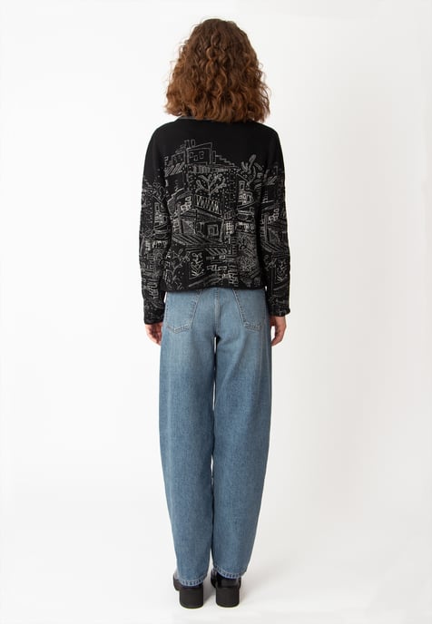 Jacquard-Jacke, Favela-Muster - Image 4
