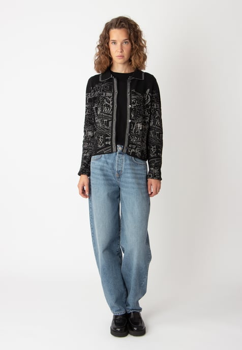 Jacquard-Jacke, Favela-Muster - Image 5