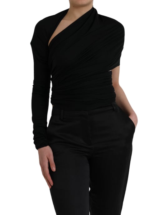 Dolce Gabbana Ms6454 Top mit einseitiger Drapierung - Image 2