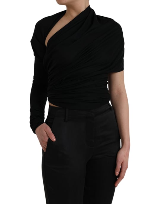 Dolce Gabbana Ms6454 Top mit einseitiger Drapierung - Image 3