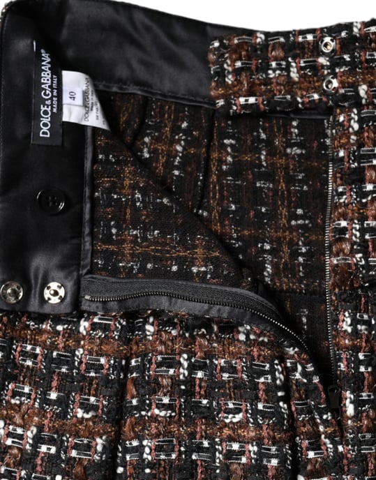 Faltenrock aus Tweed im Mini-Format - Image 6