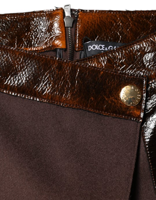Dolce Gabbana Lackleder Minirock - Image 6