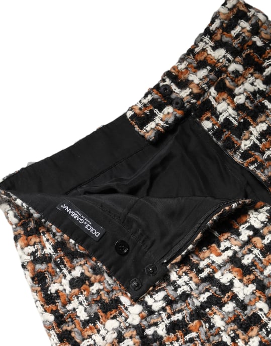 Faltenrock aus Tweed im Mini-Format - Image 6