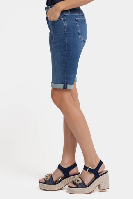 Briella 11 Zoll Denim-Shorts mit umgeschlagenen Säumen | Valencia Surf - Image 2