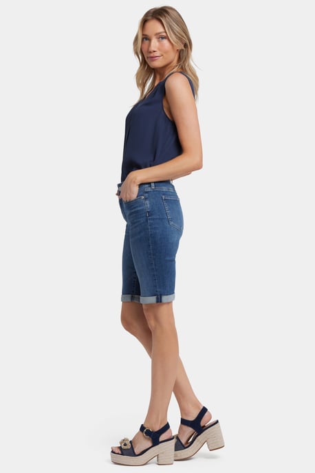 Briella 11 Zoll Denim-Shorts mit umgeschlagenen Säumen | Valencia Surf - Image 5